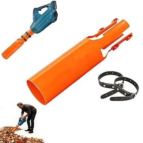 Leaf Blower Air Booster, Air Flow Booster for Blower, Turbo Nozzle Extension Boosts Speed  Power, Leaf Blower Attachment Fits 2-4 Inch Blowers for Yard, Lawn,