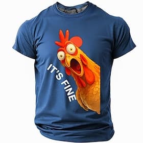 Funny Chicken Shirt Rooster Pun Tee for Men Sarcastic Adult Humor TShirt Funny Gift for Husband or Friends