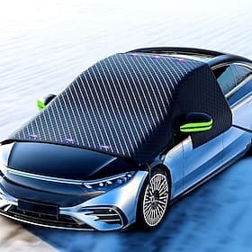 Large Car Windshield Cover for Ice and Snow - Automotive Windshield Snow Covers with Side Window  Rearview Mirror Protector, Winter Magnetic Car Anti-Snow Cove