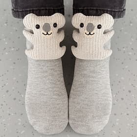 3D Knit Animal Socks, Funny Animal Socks Hand Crocheted, Winter Cotton Crew Socks, Fun  Adorable Christmas Gifts for Girls  Women