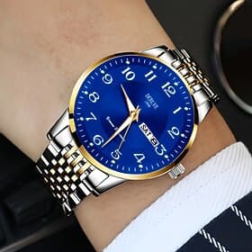 Advanced Men's Wristwatch Fashionable Men's Quartz Watch Fashionable Calendar Luminous Dial The Best Gift Choice for Men