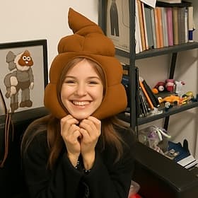 Funny Poop Headgear Plush Cartoon Hat Cute Kawaii Oversized Costume Head Cover Soft Cosplay Selfie Prop for Parties Photos Gifts Adults Kids Decor