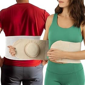 Hernia Belt for Men or Women Belly Binder  Abdominal Binder  Post Surgery  Tummy Tuck  Hysterectomy Umbilical Hernia Belt