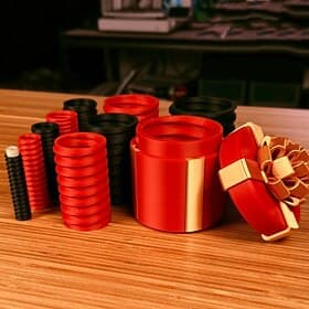 Annoying Nested Screw Gift Box Christmas Holiday Funny Surprise Stacking Gift Boxes Creative Prank Packaging for Friends Family Party Present Xmas