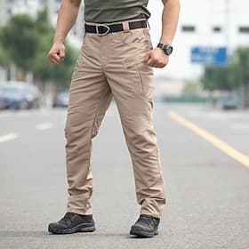 Men's Cargo Pants Trousers Tactical Pants Multi Pocket Solid Color Waterproof Windproof Full Length Daily Outdoor Camping  Hiking Streetwear Stylish Blue ArmyG