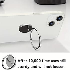 Ringfeste ultratynn roterbar smarttelefonholder universell metallbilholder med grep vanntett telefonringfeste for mobiltelefoner