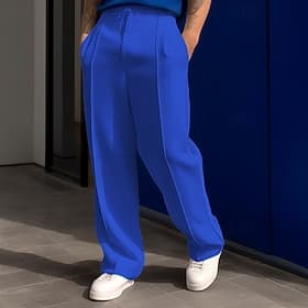 Homme Joggings Pantalons Pantalon de survêtement droit Cordon de serrage Avec Poches Taille Élastique Uni Confort Sport en Plein Air Quotidien Mode Occasionnel thumbnail 3