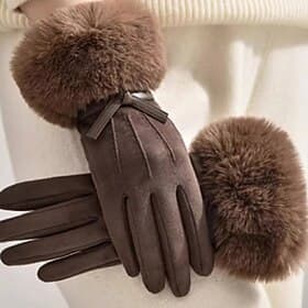 Women's 1 Pair Fingertips / Winter Gloves Active / Streetwear Gloves - Plain