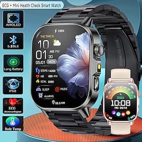 iMosi ET571 Smart Watch 2 inch Smartwatch Fitness Running Watch Bluetooth Pedometer Call Reminder Activity Tracker Compatible with Android iOS Unisex Hands-Fre