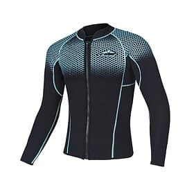 Men's 1.5mm Neoprene Wetsuit Shirt Dive Top Rash Guard Stretchy Long Sleeve Surfing Snorkeling Scuba Winter