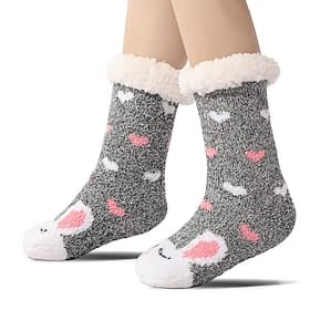 Ultra-Thick Cashmere Slipper Home Socks for Women, Non-Slip Fuzzy Home Socks with Grips, Warm Cozy Christmas Slipper Socks, Soft Inherentinct Winter Socks thumbnail 2