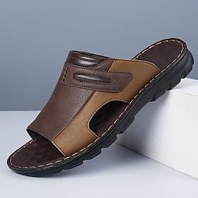 Braune Herren-Outdoor-Sandalen – bequem und strapazierfähig mit verstellbaren Riemen, ideal zum Wandern, Trekking und für die Freizeit im Freien