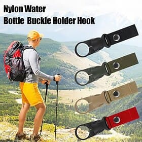 4/8Pcs Nylon Water Bottle Buckle Holder Hook, Adjustable Hanging Strap for Outdoor Activities, Durable Bottle Holder for Hiking, Camping, and Travel