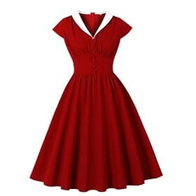 1950s Retro Vintage Dress Swing Dress Short Sleeves Fancy Dress Women's Carnival Masquerade Daily Wear Bachelorette Party Adults' Dress thumbnail 2