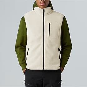 Men's Fleece Vest Vest Casual Outdoor Vacation Daily Wear Fashion Basic Winter Autumn Pocket Polyester Comfortable Plain Zipper Stand Collar Regular Fit Black