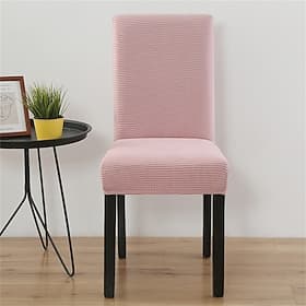 Soft Polar Fleece Stretch Dining Chair Cover Cozy Seat Slipcover for Home Kitchen Gift for Family