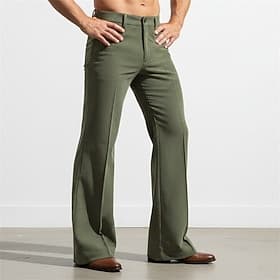 Homme Pantalons Dress Pants works Pantalon en velours côtelé Pantalon à pattes d'éléphant Pantalons Évasés Avec Poches Uni Confort Longueur complète Quotidien