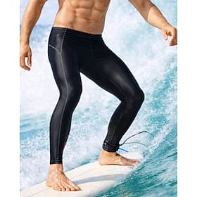 Herren Sporttights Neoprenanzugshosen Badehose Einfarbig Bein in voller Länge UV Schutz Schnelltrocknend Elastisch Bademode Badeanzug Surfen Tauchen Strand Win