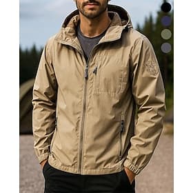 Men's Outdoor Jacket Hiking Jacket Sport Jacket Outdoor Waterproof Windproof Quick Dry Lightweight Hiking Outfits Hiking Clothes Spring Autumn / Fall Jacket Te thumbnail 2
