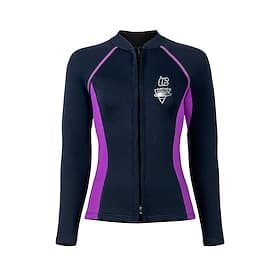 Women's Diving Suit 3mm Neoprene Wetsuit Top Thermal Dive Jacket Solid Colored Thermal Thickened UV-Protective Long Sleeve Swimwear Top Surfing Diving Snorkeli