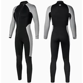 Men's Diving Suit 3mm Neoprene Wetsuit Thermal Full Body Suit Solid Colored Thermal Thickened UV-Protective Long Sleeve Swimwear Swimsuit Surfing Diving Snorke