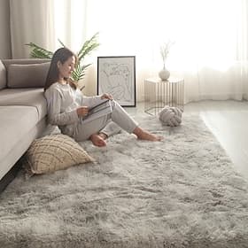 Bedroom Area Rug Nordic INS Style Plush Floor Carpet Soft Decorative Rug for Living Room Coffee Table Bedside and Girls Room Decor