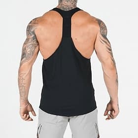 Men's Solid Colored Workout Tank Top Running Tank Top Gym Tank Top Summer Sleeveless Quick Dry Compression Moisture Wicking Gym Workout Active Training Exercis