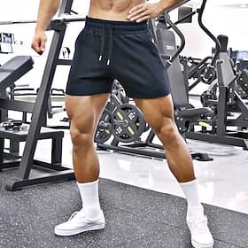 Men's Running Shorts Athletic Shorts Gym Shorts Drawstring Pocket Elastic Waistband Shorts Casual Outdoor Vacation Summer Quick Dry Lightweight Soft Gym Workou