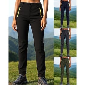 Women's Hiking Pants Trousers Waterproof pants Softshell Pants Spring Autumn / Fall Outdoor Regular Fit Waterproof Windproof Bottoms Pocket Black Blue Camping