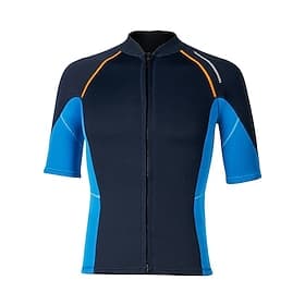 Men's Medium 1.5mm Neoprene Wetsuit Top Thermal Full Body Suit Top Diving Suit Top Color-blocking Thermal Thickened UV-Protective Short Sleeve Swimwear Top Sur