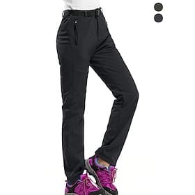 Women's Hiking Pants Trousers Fleece Lined Pants Winter Coat Softshell Pants Winter Autumn / Fall Outdoor Thermal Warm Fleece Lining Windproof Multi-Pockets Pa