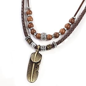 1PC Pendant Necklace Necklace For Women's Daily Street Leather Alloy Patchwork Cross Heart