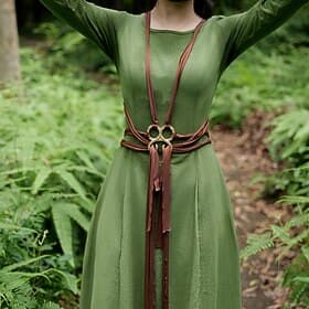 Medieval Renaissance Fancy Costume Accessories Elf Fairy Elven Fancy Dress Women's Fantasy Halloween Carnival Performance LARP Ren Faire Adults' Belt