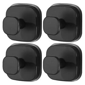 4 Pack Suction Cup Hooks for Shower, Wreaths, Towels, Robes, Loofah, No-Drill Removable Bathroom Hooks for Mountable on Bathroom Walls, Kitchen, Glass, Mirrors
