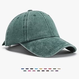 Men Baseball Cap Yellow Pink Cotton Plain Fashion Daily Casual Casual Daily Outdoor Solid Color Sun Protection Sunscreen