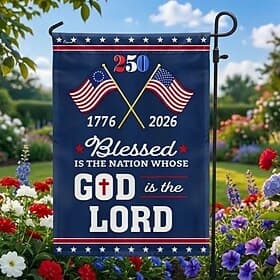 U.S. 250th Anniversary America Years Anniversary Flag 1776 2026 Patriotic Blessed Nation Independence Commemorative Banner thumbnail 2