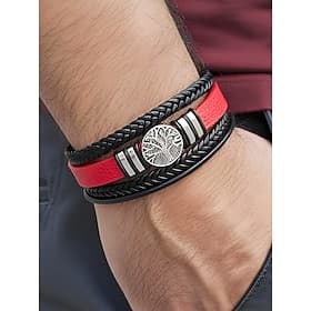 Men's Viking Tree of Life Multi-Layer Faux Leather Bracelet – Braided Faux Leather Wristband in Multiple Colors, Bohemian Punk Style for Beach Vacation, Daily
