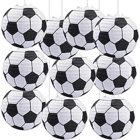 10 Piece Soccer Ball Paper Lantern Party Favors 2026 Soccer Summer Global Football Match Theme,Indoor Hanging Table Centerpiece, Birthday Sports Party Decorati