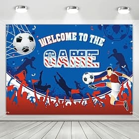 Bannerflagge für die Fußball-Weltmeisterschaft 2026, Fotohintergrund für Fußballfestivals, Flagge für Weltpartydekoration