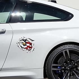 10 PCS American Flag Eagle Car Decals Patriotic USA Flag Bald Eagle Vinyl Waterproof Stickers for Cars, Trucks, SUVs, Windows, Doors - Large Graphic Decals for