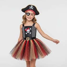 Carnival Costume Dress Cosplay Costume Tutu Pirate Cosplay Kid's Girls' Carnival Masquerade Party / Evening Dress Up
