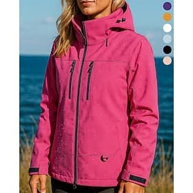 Women's Hiking Jacket Fleece Jacket Winter Coat 3 in 1 Jacket Winter Autumn / Fall Outdoor Waterproof Windproof Top Black White Yellow Pink Blue