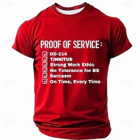 4th of July 2026 250th Memorial Day Men's Patriotic Patriot Graphic Veteran Crew Neck Short Sleeve T-Shirt Casual Outdoor thumbnail 2
