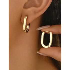 1 Pair Earrings For Women's Daily Street Stainless Steel