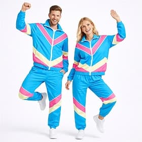 Hippie 1980s Street Style Pants Outfits Jacket Long Sleeves Disco Fancy Dress Unisex Carnival Costume Masquerade Dailywear Party  Evening Casual Daily Adults' thumbnail 2
