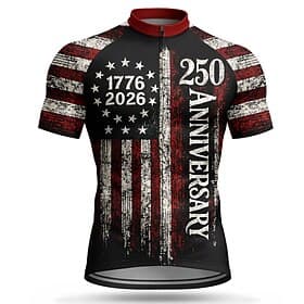 America's 250th Anniversary Independence Day American National Day Men Cycling Jersey American US Flag Flag / National flag Short Sleeve Bike Jersey Top with 3 thumbnail 2