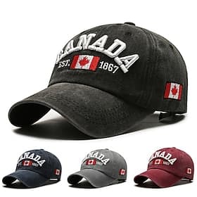 Kanada-Baseballkappe für Damen und Herren, Kanada-Tag-Ahornblattflagge, Dad-Hat, Golfkappe, Sport-Outdoor-Kappe, schlichte, taillierte Kappe