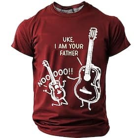 muziekfestival Voor heren Muziek Grappig Gitaar T-shirt Korte mouw T-shirt 3D-afdrukken Strakke ronde hals Overhemd Modieus Dagelijks Dagelijks Straat blauw Zw