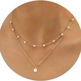 1PC Necklace For Unisex Pearl Daily Street Gift Alloy Patchwork