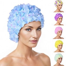 Swim Cap for Adults Nylon Breathability Stretchy Comfortable Swimming Surfing